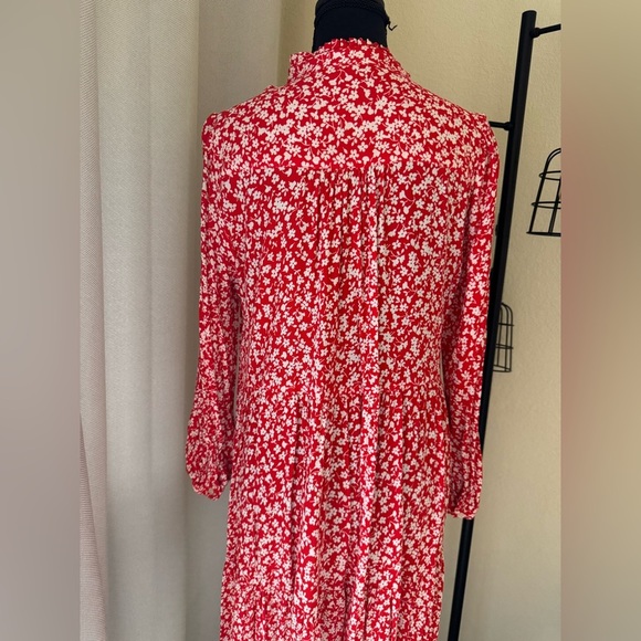 J. Crew Floral Classic Shirt Dress in Tossed Boutique Flowy Minimalist Print - Picture 5 of 6